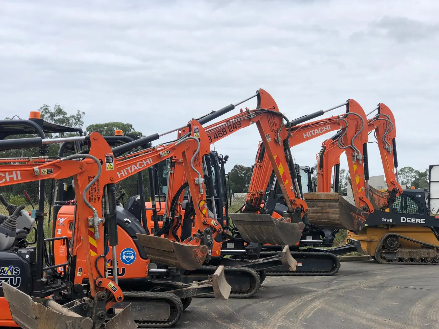 Mustang machine and operator on a Sydney site